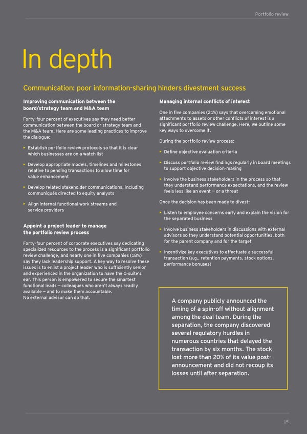 Global Corporate Divestment Study - Page 15