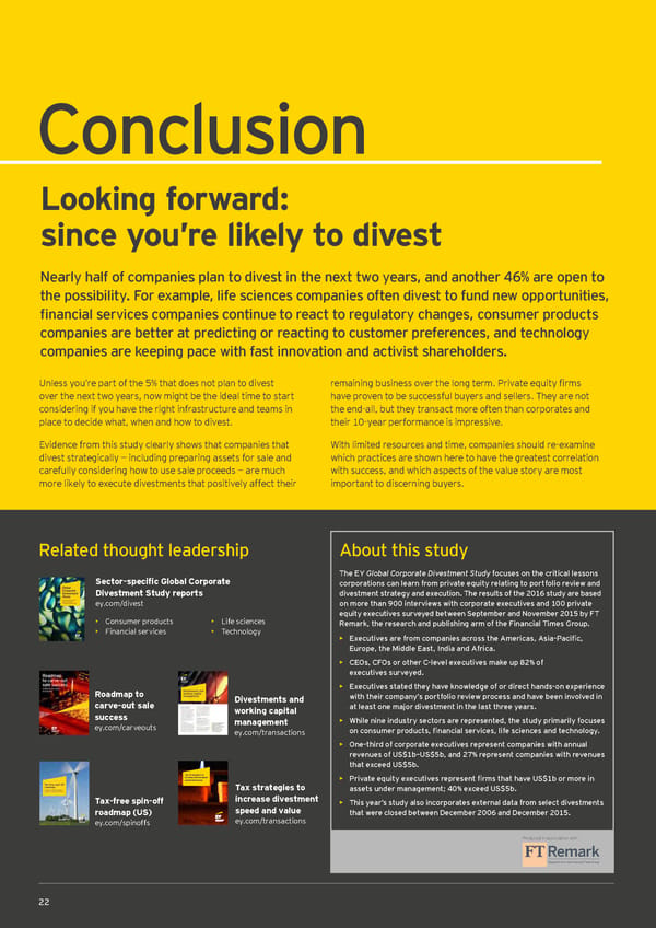 Global Corporate Divestment Study - Page 22