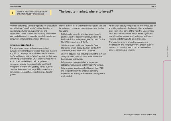 Luxury and Cosmetic Financial Factbook - Page 77