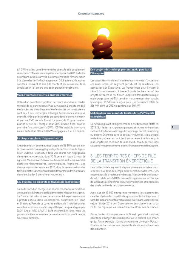 Panorama des Cleantech en France en 2016 - Page 8