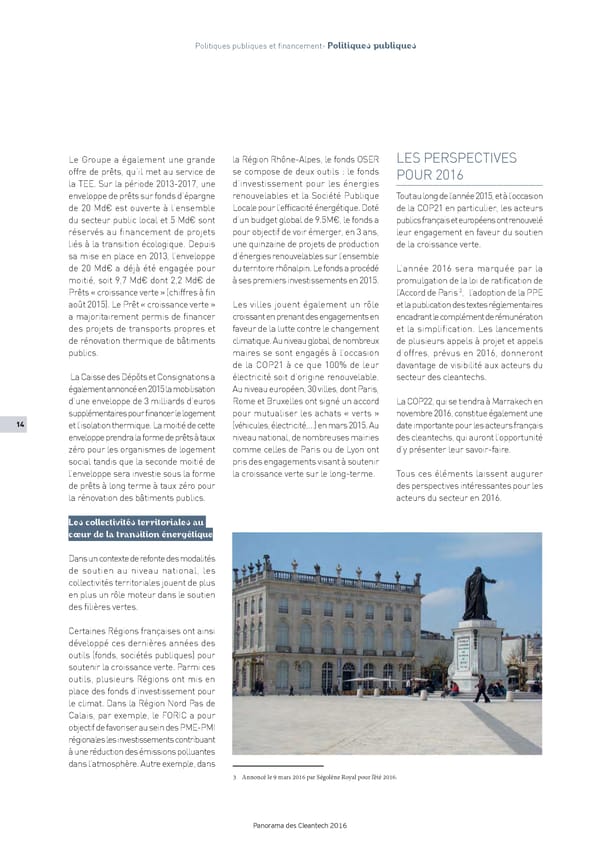 Panorama des Cleantech en France en 2016 - Page 16