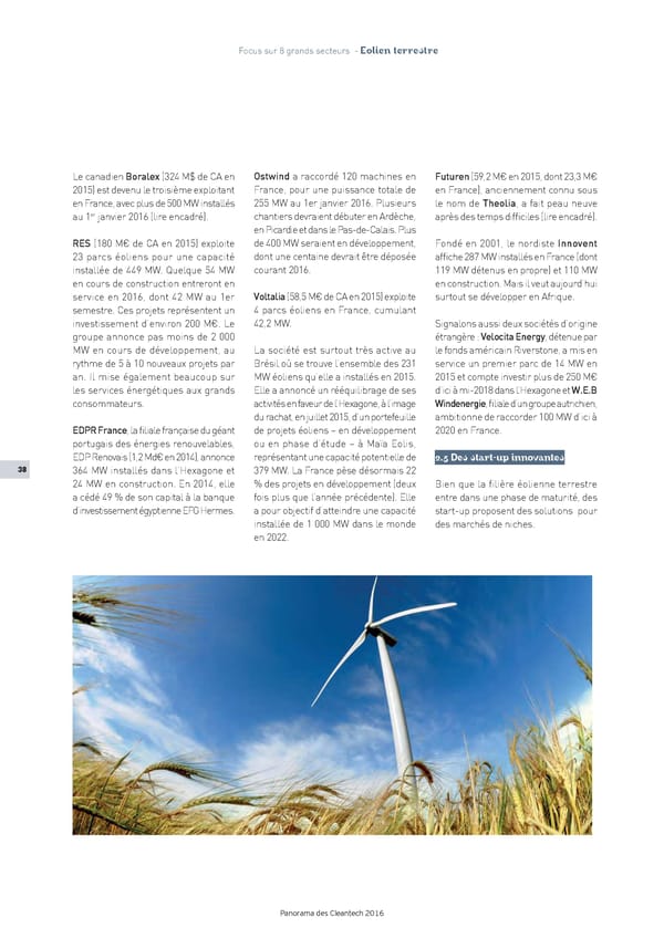 Panorama des Cleantech en France en 2016 - Page 41