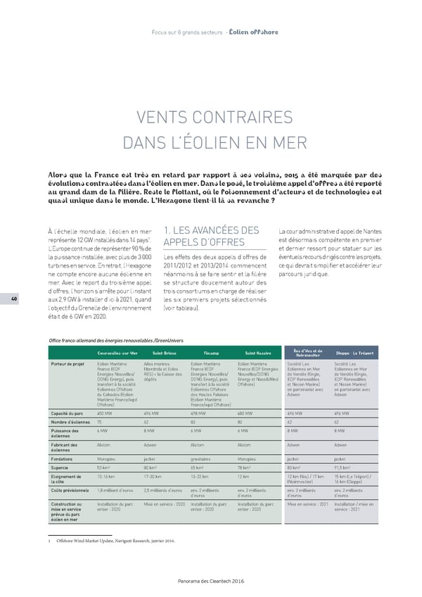 Panorama des Cleantech en France en 2016 - Page 43