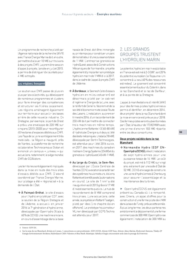 Panorama des Cleantech en France en 2016 - Page 55