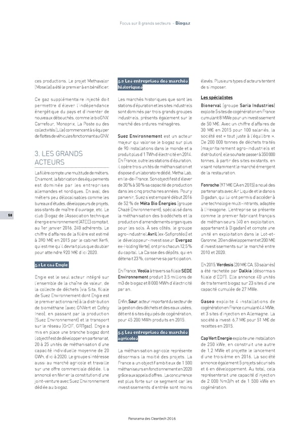 Panorama des Cleantech en France en 2016 - Page 60