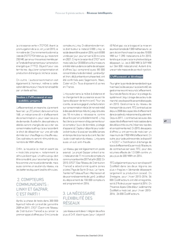 Panorama des Cleantech en France en 2016 - Page 69