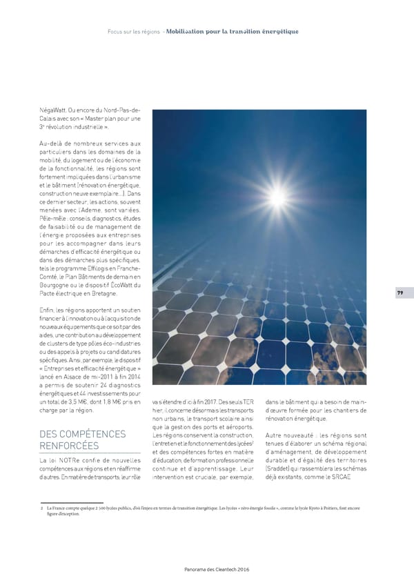 Panorama des Cleantech en France en 2016 - Page 82