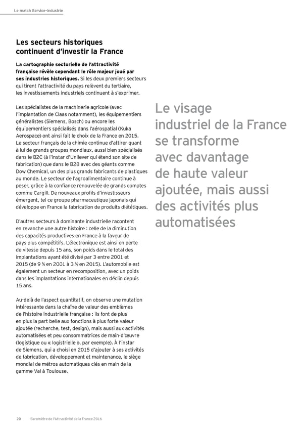Baromètre de l’attractivité France 2016 - Page 20