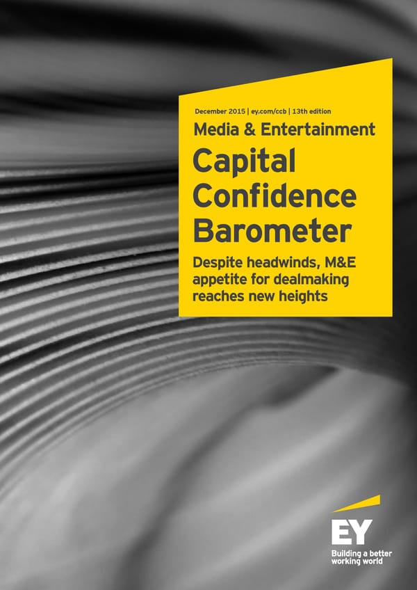 Capital Confidence Barometer - Page 1