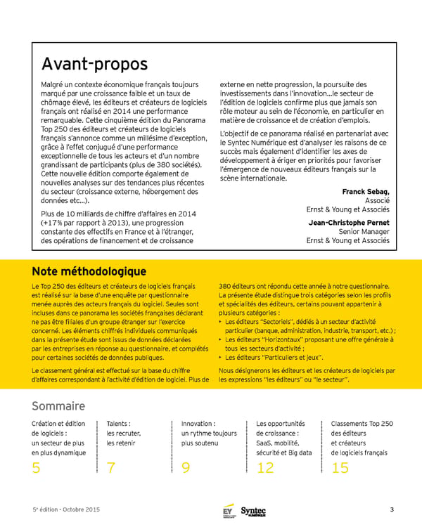 Panorama Top 250 des éditeurs et créateurs de logiciels français - 5e Édition - Page 3