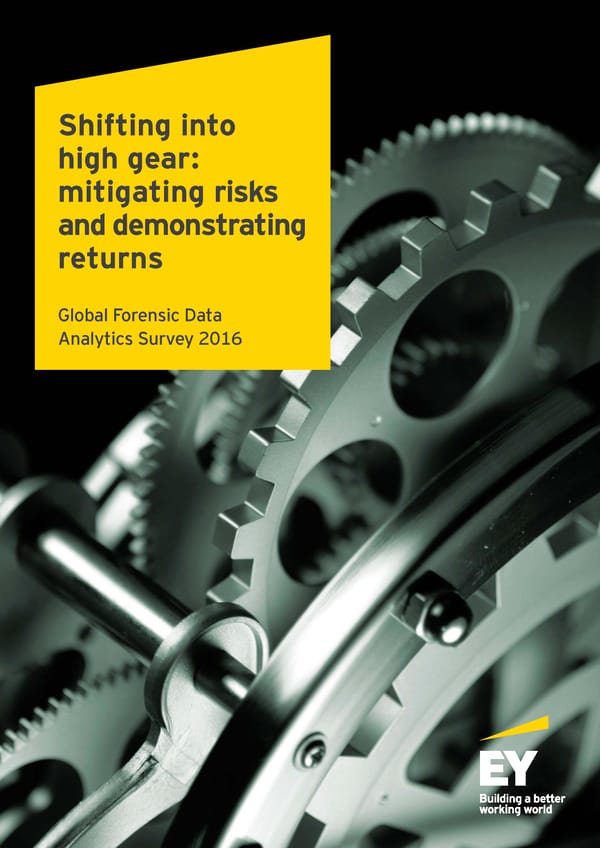 Shifting into High Gear: Mitigating Risks and Demonstrating Returns - Page 1