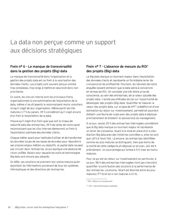 Big data : où en sont les entreprises françaises ? - Page 22
