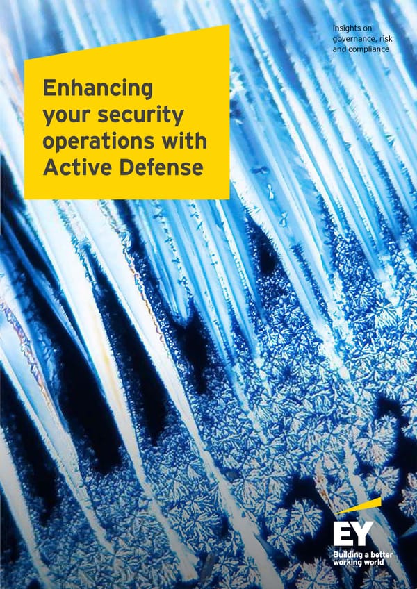 Enhancing your Security Operations with Active Defense - Page 1