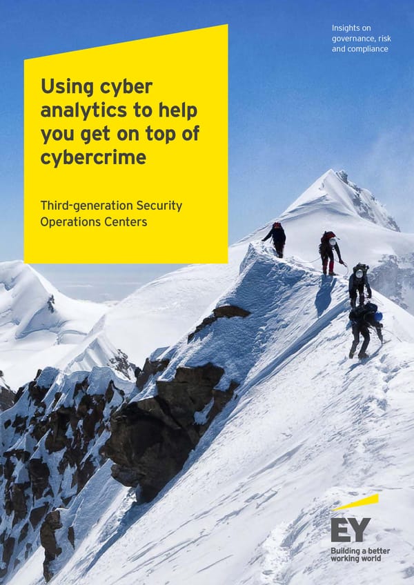 Using Cyber Analytics to help you get on top of Cybercrime - Page 1