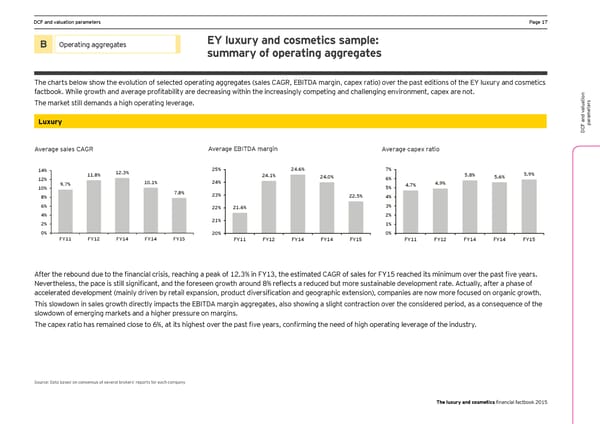 Seeking sustainable growth - The luxury and cosmetics financial factbook - Page 19