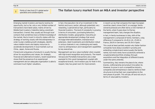 Seeking sustainable growth - The luxury and cosmetics financial factbook - Page 50