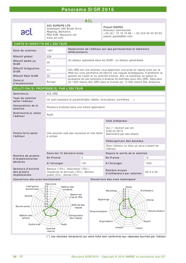 EY -  8e Panorama de l'AMRAE sur les Systèmes d’Information de Gestion des Risques - Page 29