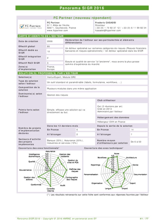 EY -  8e Panorama de l'AMRAE sur les Systèmes d’Information de Gestion des Risques - Page 40