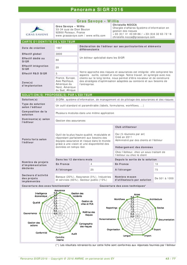 EY -  8e Panorama de l'AMRAE sur les Systèmes d’Information de Gestion des Risques - Page 42