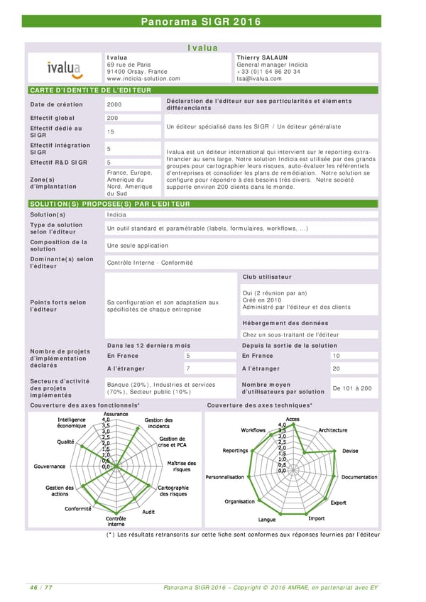 EY -  8e Panorama de l'AMRAE sur les Systèmes d’Information de Gestion des Risques - Page 45