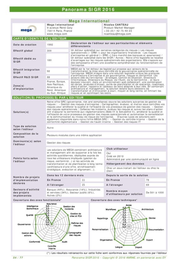 EY -  8e Panorama de l'AMRAE sur les Systèmes d’Information de Gestion des Risques - Page 52