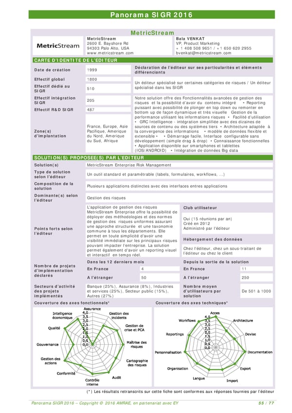 EY -  8e Panorama de l'AMRAE sur les Systèmes d’Information de Gestion des Risques - Page 53