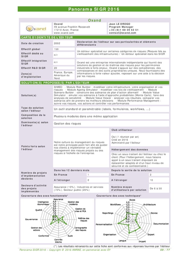 EY -  8e Panorama de l'AMRAE sur les Systèmes d’Information de Gestion des Risques - Page 57